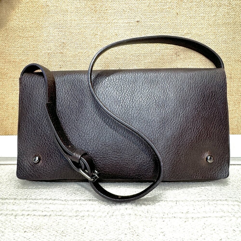 Banana Republic Fall 2002 Small Baguette / Flap in Dark Brown RTW!